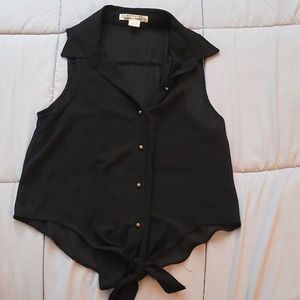 Black sheer size M top